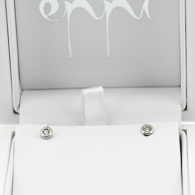 Náušnice s diamanty 11024