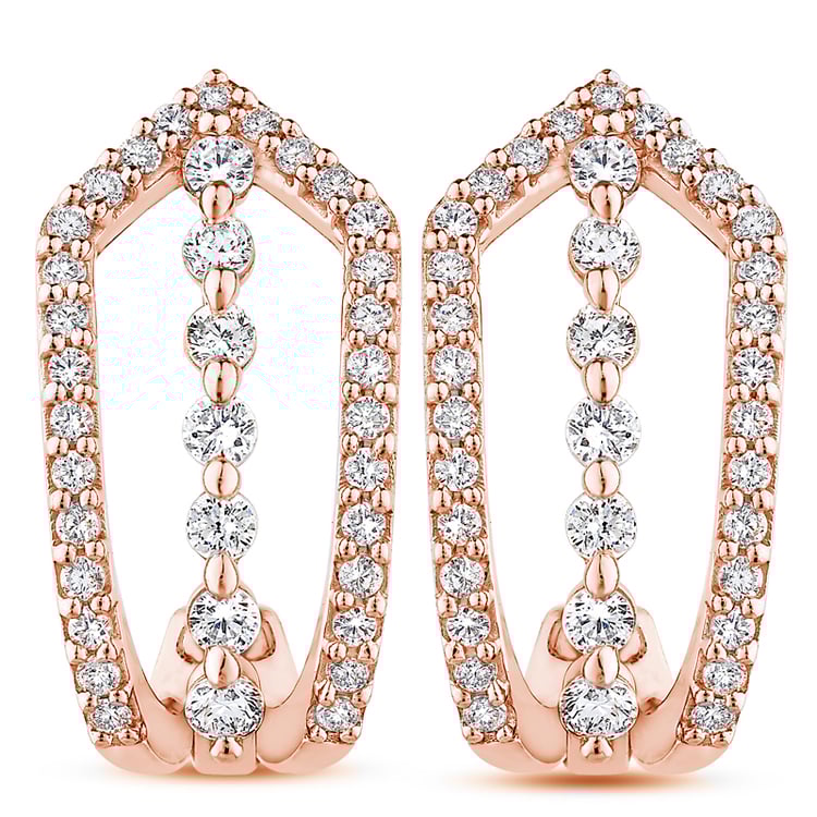 Luxusní diamantové náušnice ze zlata 51858