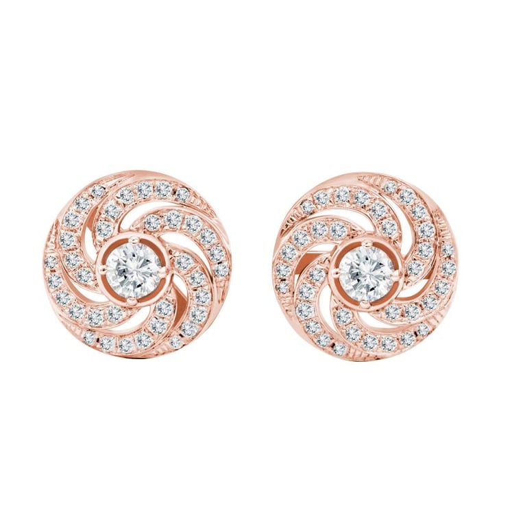 Náušnice z růžového zlata 25188