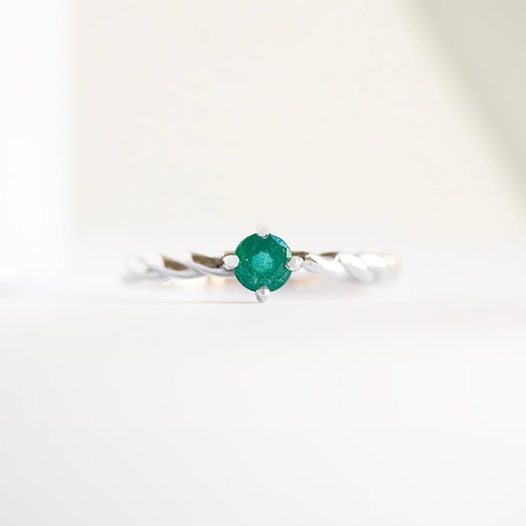 Propletený prsten se smaragdem Nelson 145548