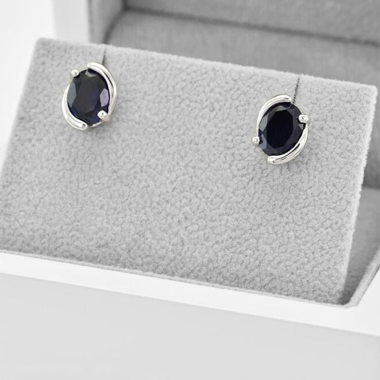 Dámské safírové náušnice 42195