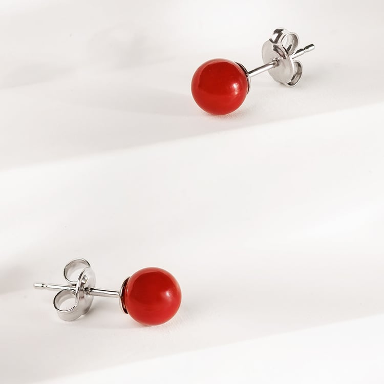 Minimalistické náušnice s korály 158389