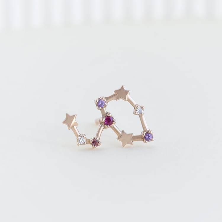 Zlatá náušnice se znamením zvěrokruhu 95318