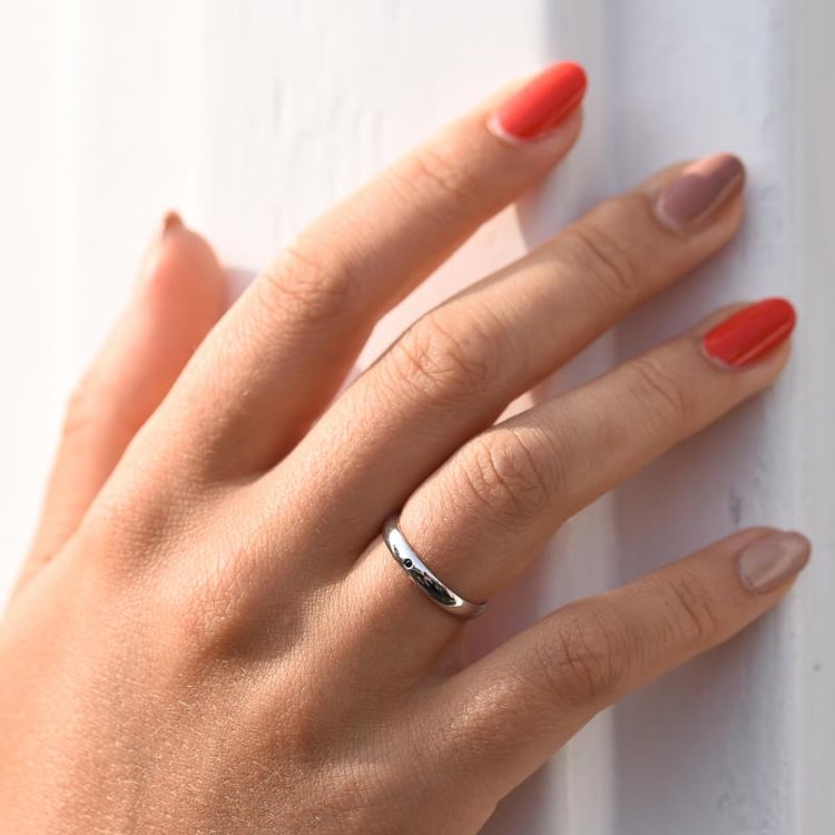 Snubní prsten s diamantem 29354