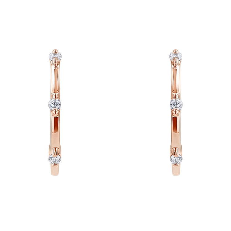 Kruhové náušnice s diamanty Ramila 134396