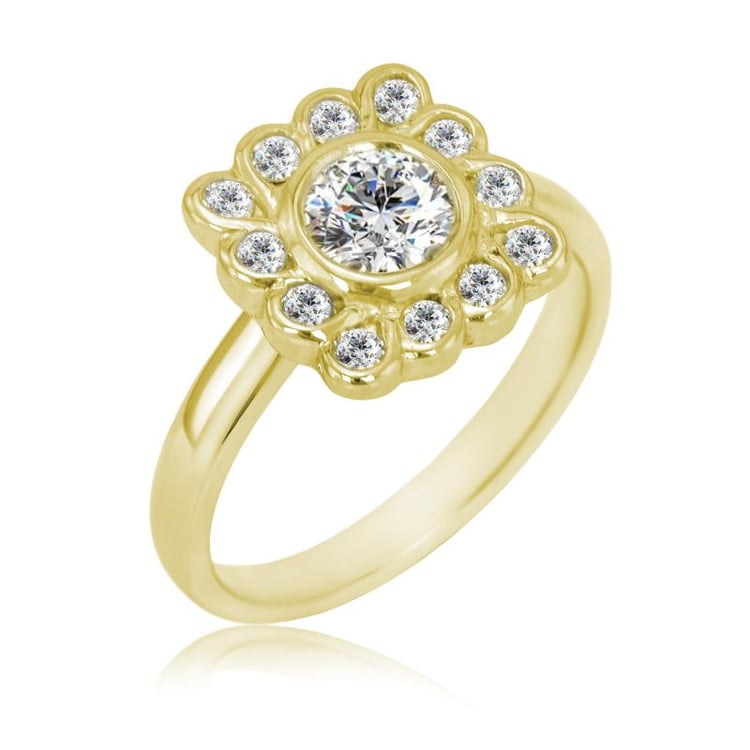 Prsten ze žlutého zlata