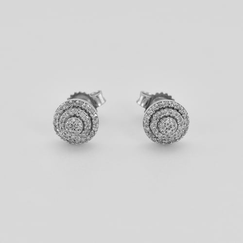 Peckové náušnice s diamanty Cornelia