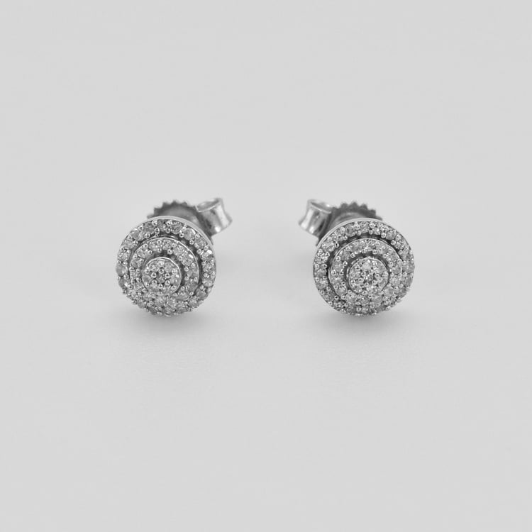 Náušnice z bílého zlata 41801