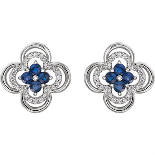 Safírové náušnice Samsi