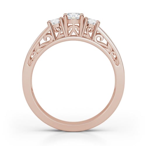 Vintage zásnubní prsten s lab-grown diamanty Lariah