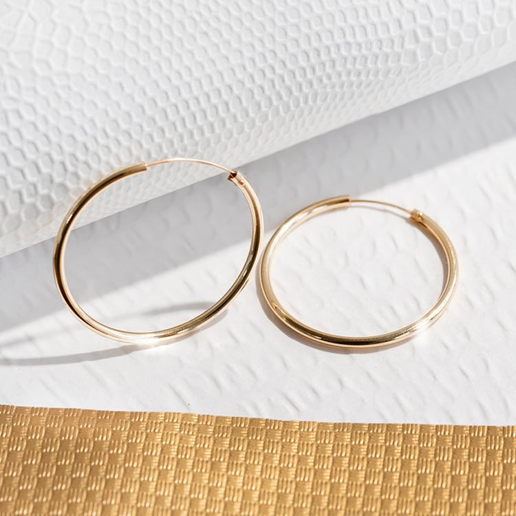 Zlaté kruhové náušnice Banks 109201