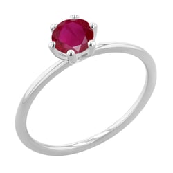Zásnubní prsten s rubínem Birdie