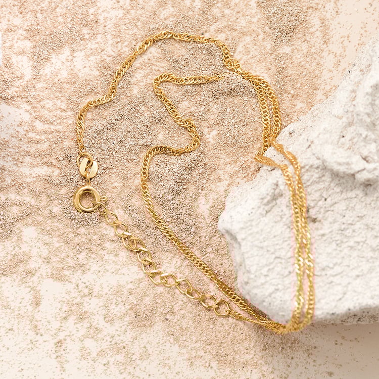 Singapur řetízek 42 cm ze stříbra 124447