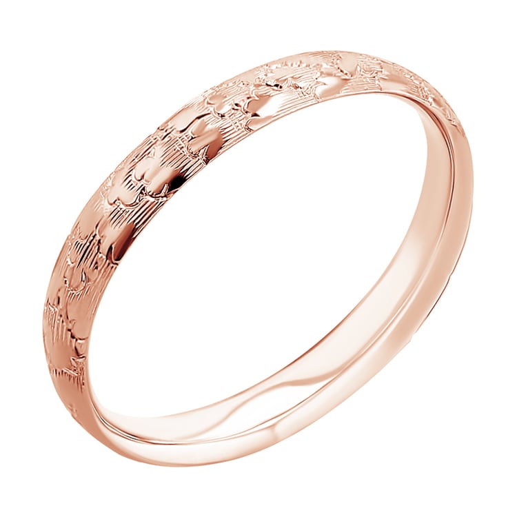 Snubní prsteny s ruční rytinou mraků Clouds 116776