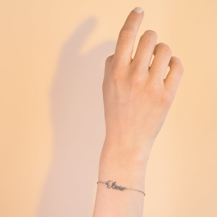 Stříbrný náramek se jménem Elissa 100941