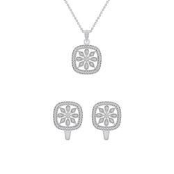 Diamantová květinová sada šperků Lavern