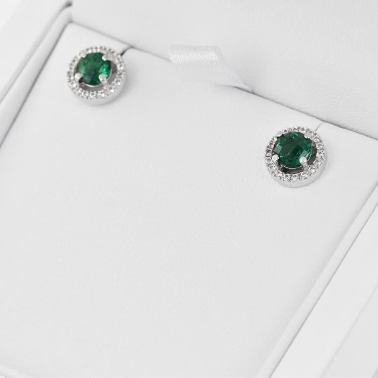 Smaragdové náušnice 34795