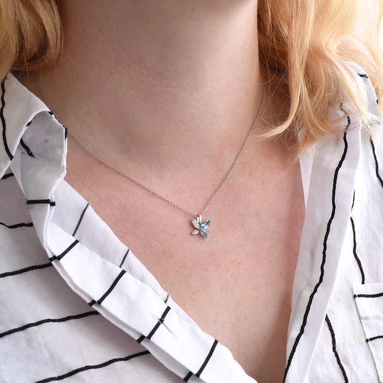 Romantická kolekce šperků s topazy a diamanty Ellis 106233