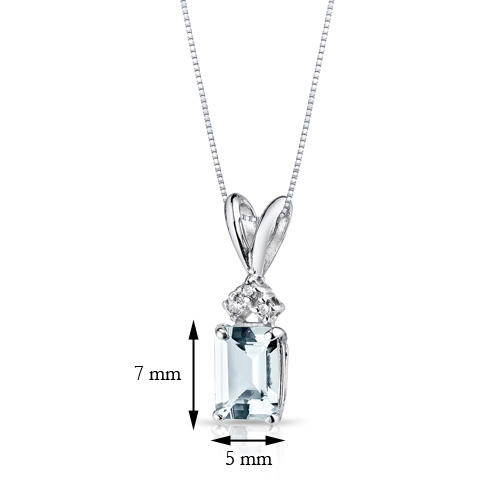 Zlatý přívěsek s akvamarínem a diamanty Deandra