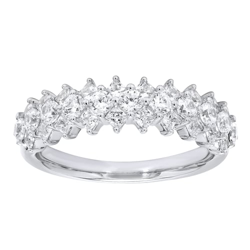Half-eternity prsten ze zlata s lab-grown diamanty Govind