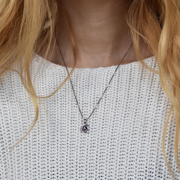 Náhrdelník s ametystem 28353