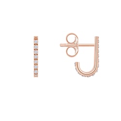 Minimalistické náušnice s lab-grown diamanty Passang