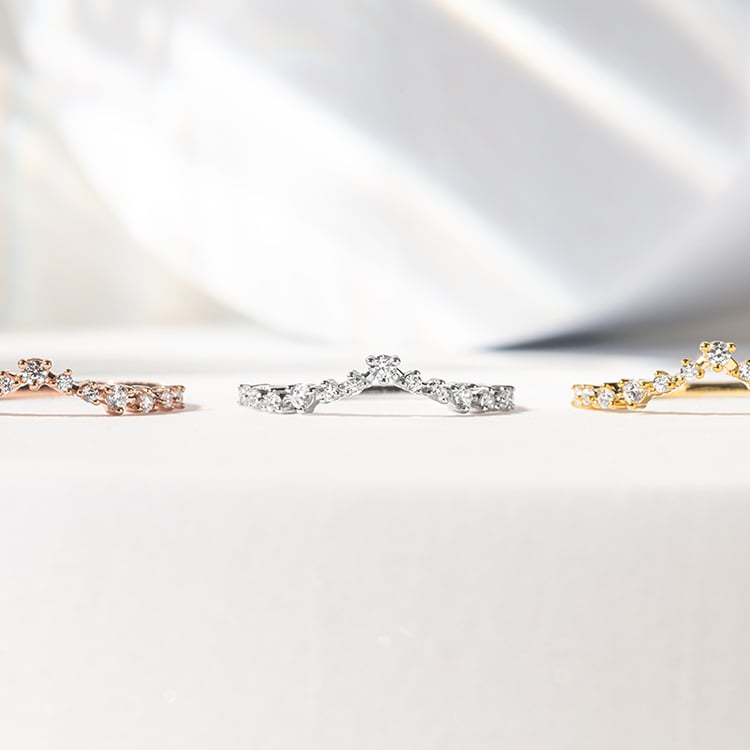 Vykrojený eternity prsten s lab-grown diamanty Kenzie 141754