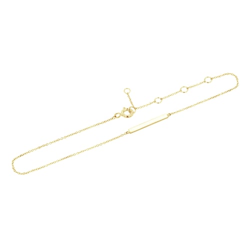 Zlatý minimalistický náramek na nohu Josiah