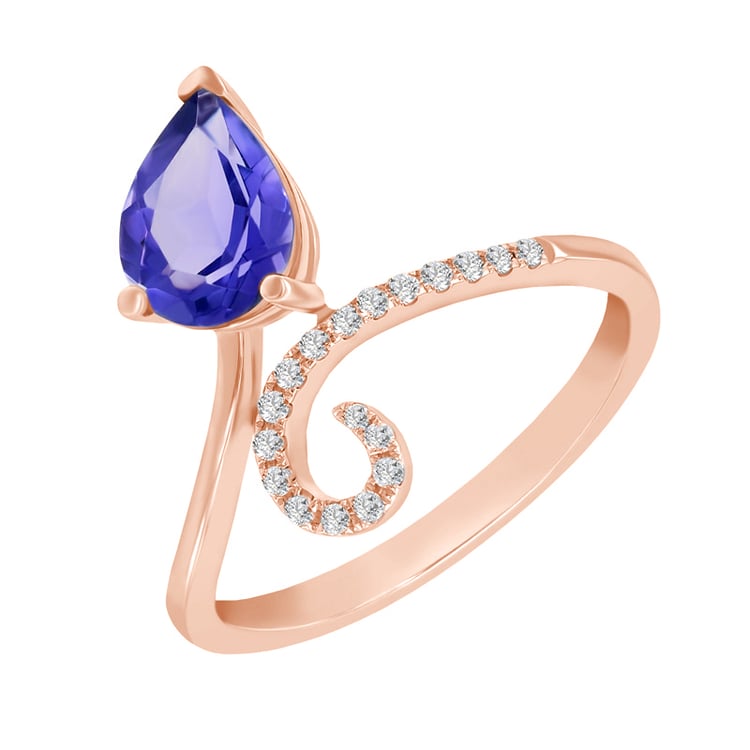 Prsten z růžového zlata 39364