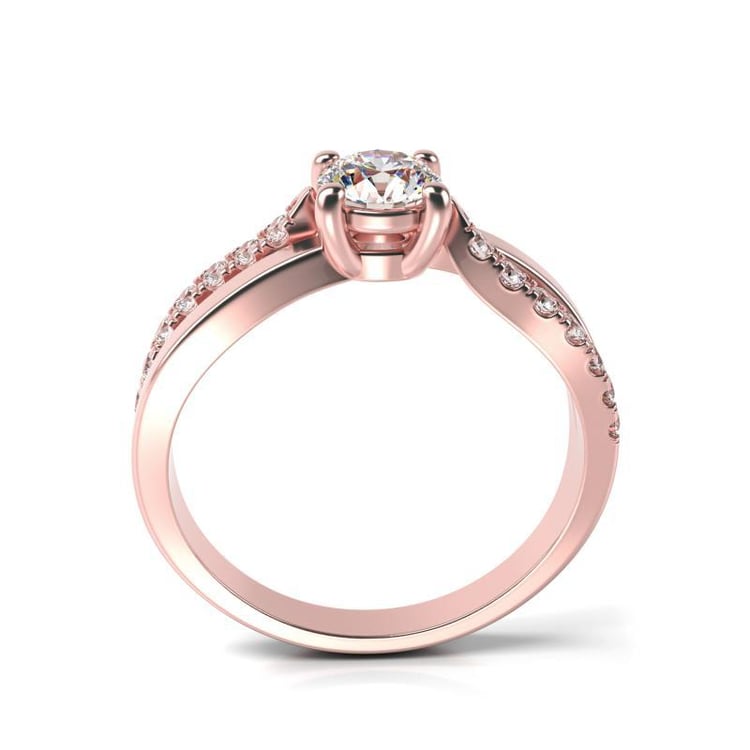 Zaltý prsten s diamanty 11385