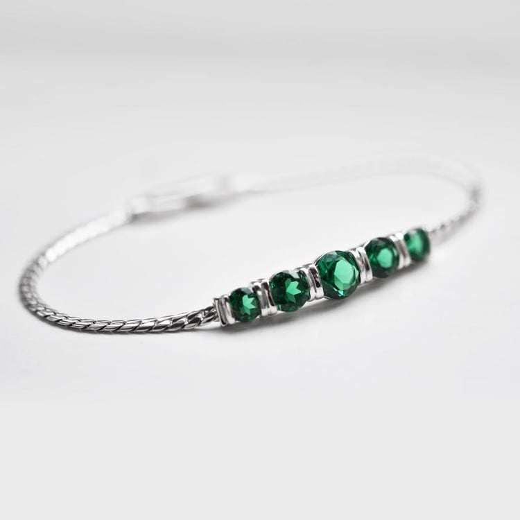 Náramek se smaragdy 36747