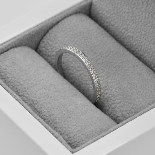 Eternity prsten s 1.25mm s moissanity Mewya