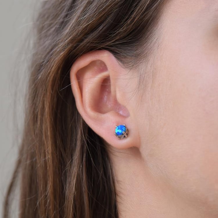 Náušnice s opály 28202