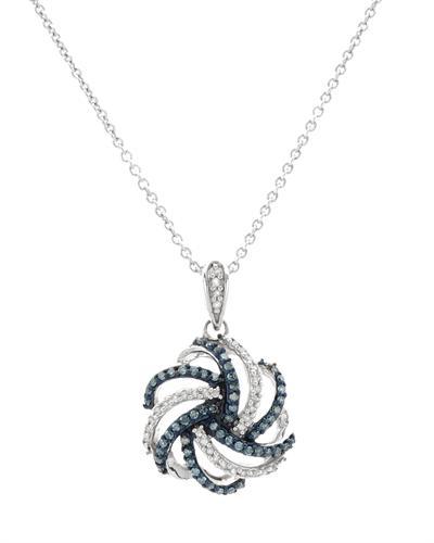 Diamantový náhrdelník stříbrný