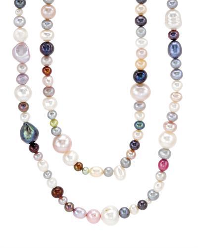 Náhrdelník s barevnými perlami