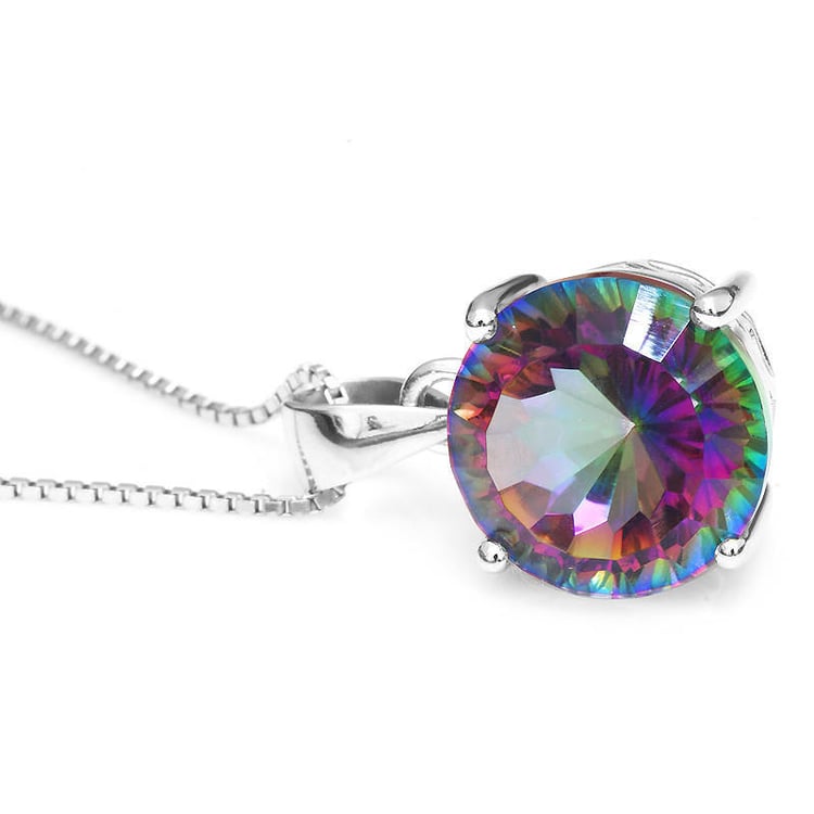 Náhrdelník s round topazem 14957