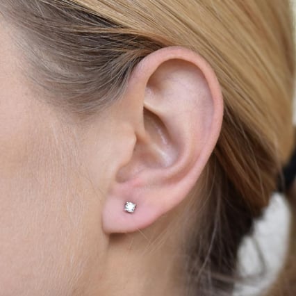 Napichovací náušnice s 0.20ct diamanty Habika