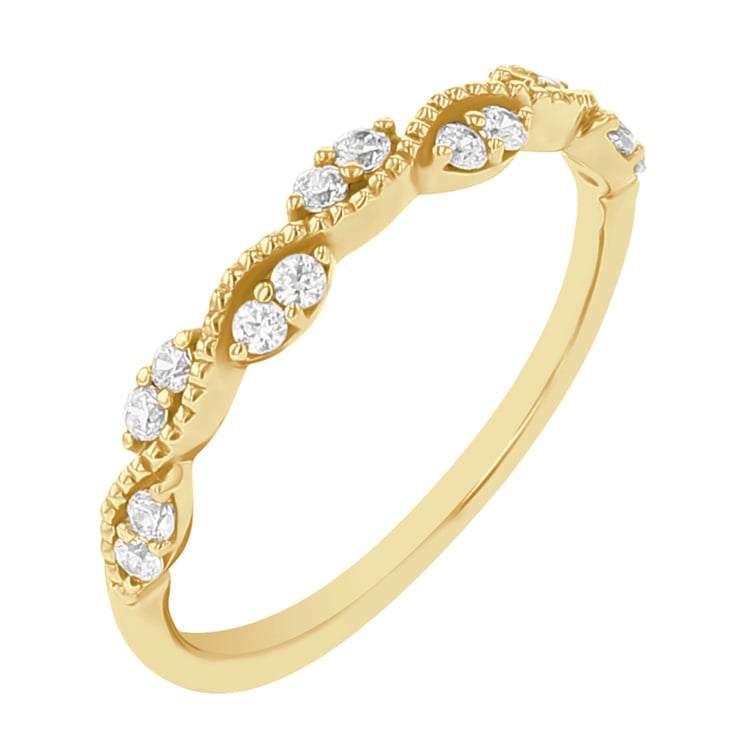 Něžný eternity prsten s lab-grown diamanty Britton 111465