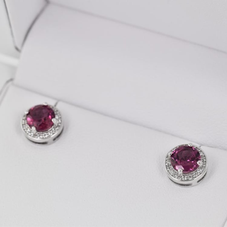 Náušnice s granáty 21979