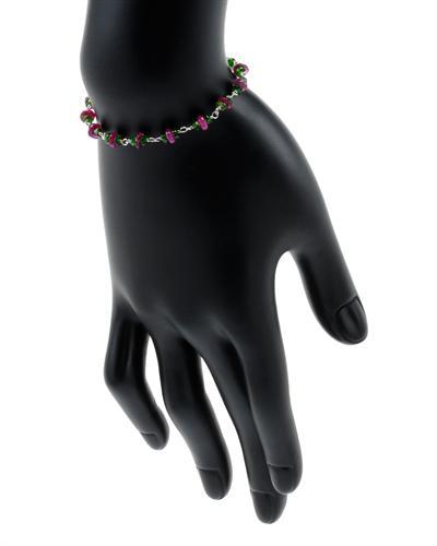 Rubínový náramek s diopsidy 1388