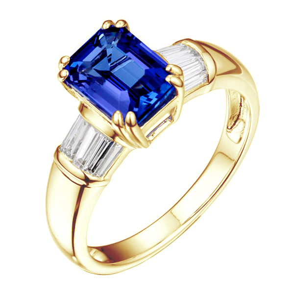 Prsten s tanzanitem a diamanty Fiane 82815