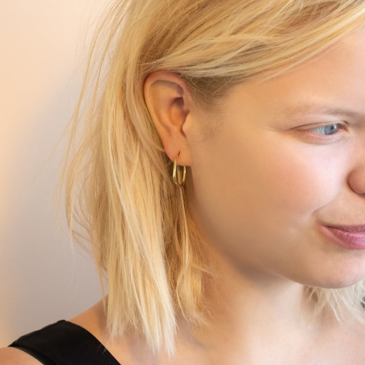 Pozlacené náušnice 2v1 Timothy 102093