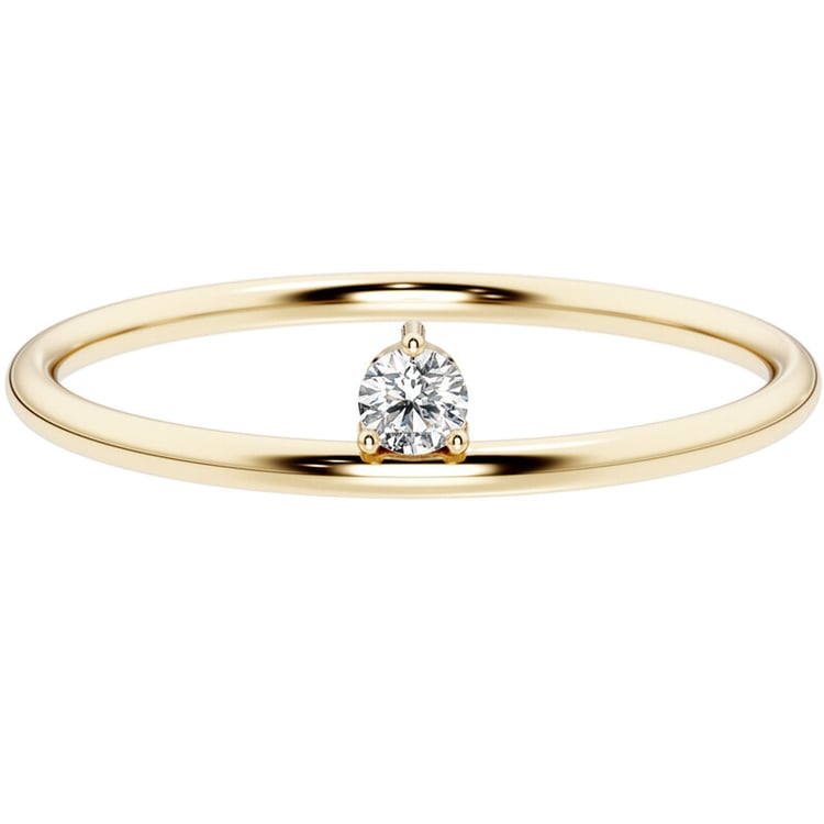 Minimalistický prsten s diamantem Lyric 152537