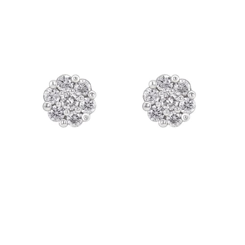 Elegantní diamantové náušnice Flowu