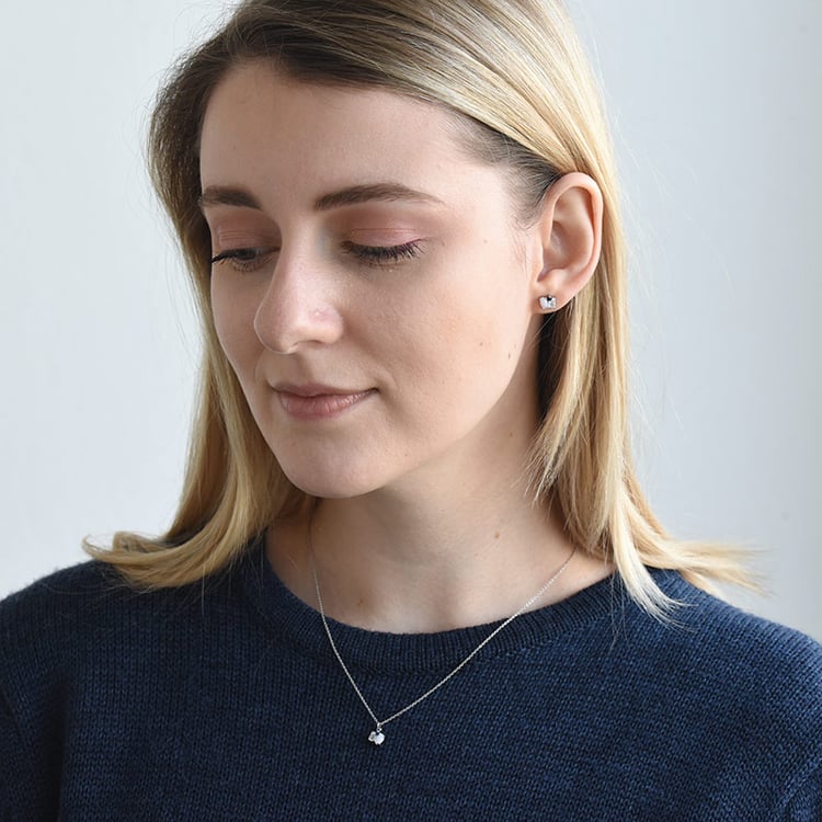 Zlaté cluster náušnice 74756