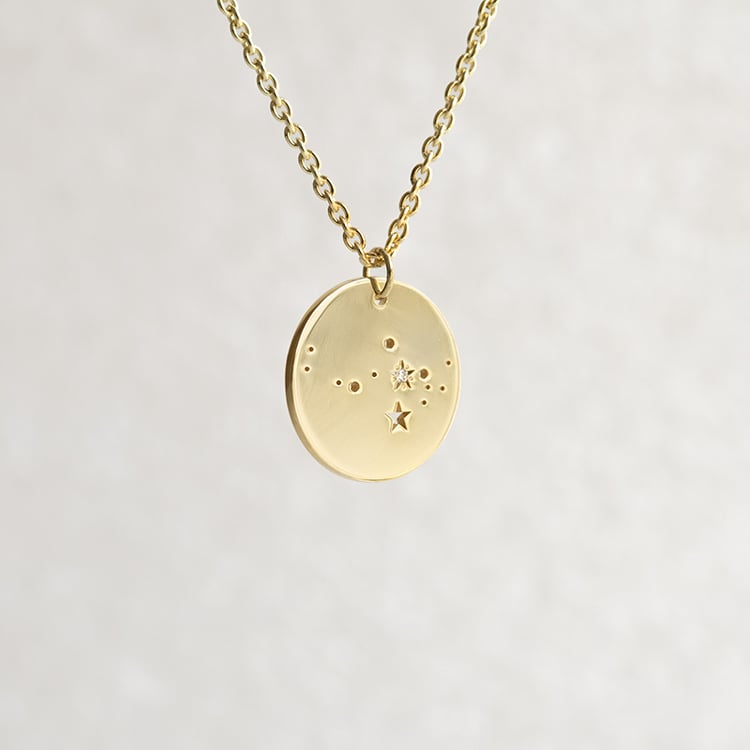 Zlatý přívěsek se souhvězdím a diamantem Nyala 144831