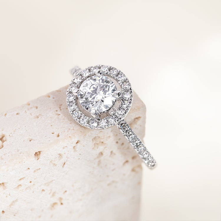 Zlatý zásnubní prsten s 0.70ct IGI certifikovaným lab-grown diamantem Kerau 149667