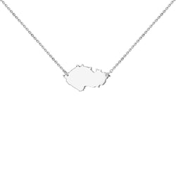 Stříbrný náhrdelník Česká republika