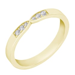 Zlatý eternity prsten s diamanty Hvala