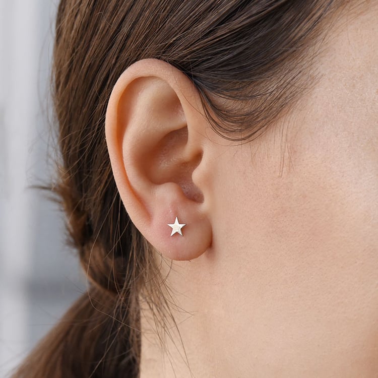 Náušnice hvězdičky ze zlata 89191